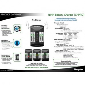 Caricabatterie ENERGIZER Pro Charger 2000mAh incluse 4 batterie Power Plus AA - E300696600_383311