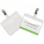 Portabadge Q-Connect plastica 90x60 mm con clip apertura superiore conf. da 25 - KF01560