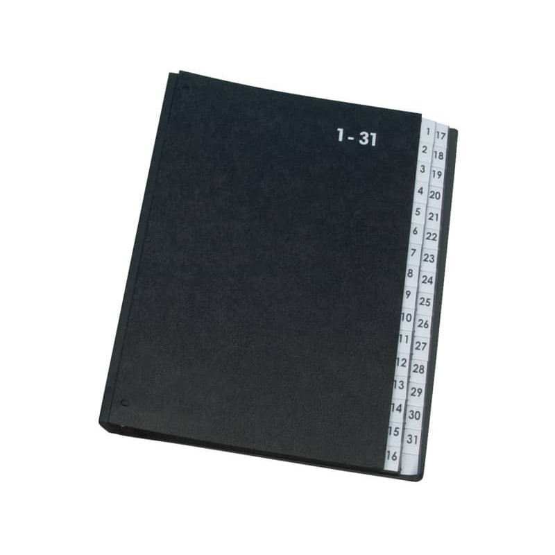 Libro monitore Q-Connect 270x340 mm nero 1-31 KF04564