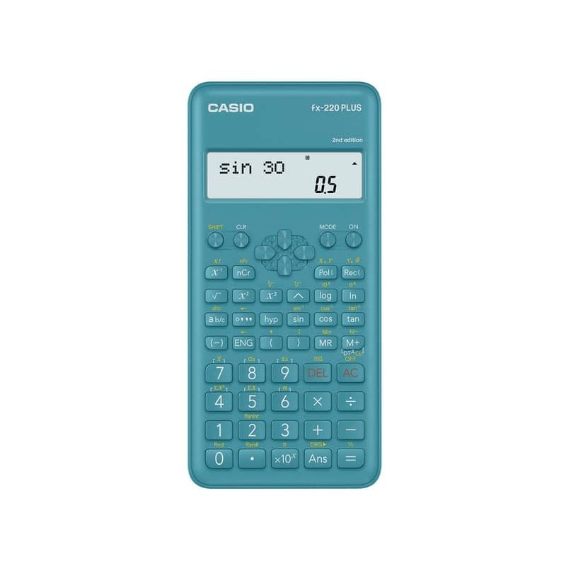 Calcolatrici scientifiche CASIO 12 cifre a batteria turchese FX-220-S Plus