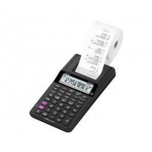 Calcolatrice scrivente CASIO display a 12 cifre - alimentazione rete o batteria nero - HR-8RCE-BK blister