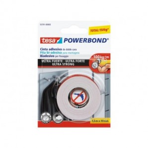 Nastro biadesivo tesa Powerbond® ULTRA STRONG 19 mm x 1,5 m bianco 55791-00002-01_131139