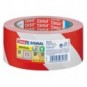 Segnaletica tesa nastro adesivo B/R in OPP con adesivo acrilico 50mm x 66m rosso-bianco - 58134-00000-00_131979