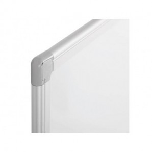 DOBO Lavagna magnetica 90x60 bianca cornice alluminio ufficio scuol