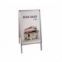 Cavalletto bifacciale per poster Bi-Office con cornice a scatto 47x80 cm DKT60303032