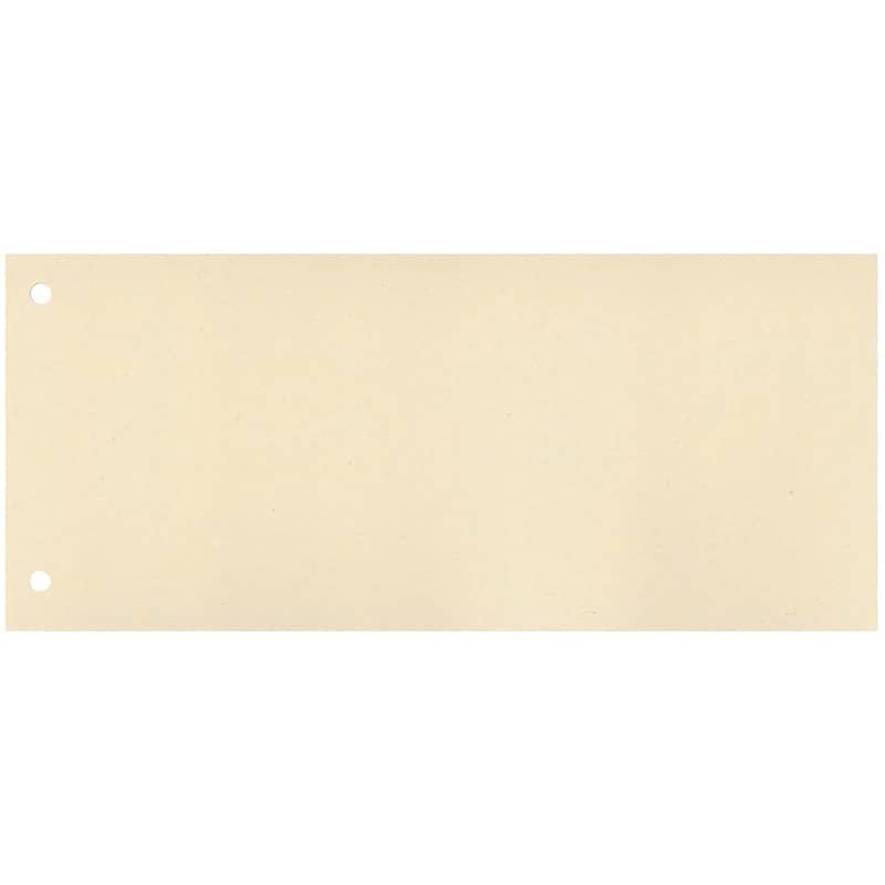 Separatore per archivio con due fori Q-Connect 24x10,5 cm 190 g/m² cuoio conf. da 100 - KF00514