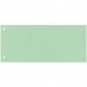 Separatore per archivio con due fori Q-Connect 24x10,5 cm 190 g/m² verde conf. da 100 - KF00518