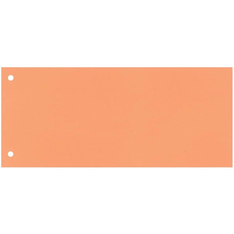 Separatore per archivio con due fori Q-Connect 24x10,5 cm 190 g/m² arancio conf. da 100 - KF00519