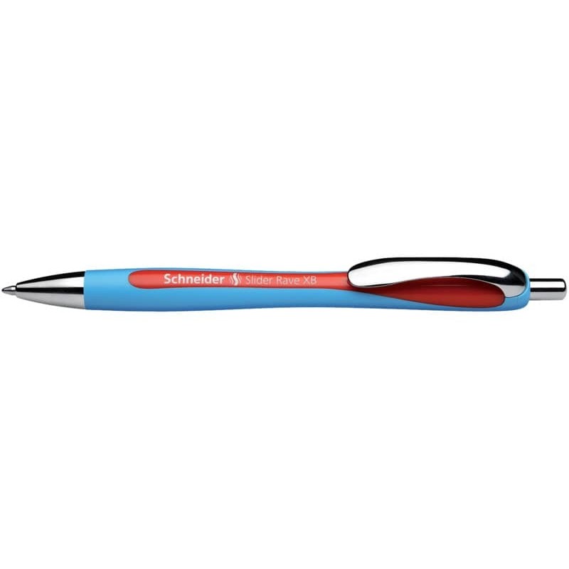 Penna a sfera a scatto Schneider Slider Rave ricaricabile tratto XB rosso 132502_238269