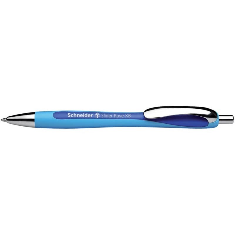 Penna a sfera a scatto Schneider Slider Rave ricaricabile tratto XB blu 132503_238277