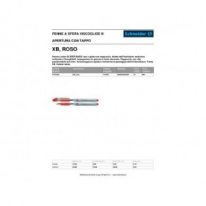 Penna a sfera Schneider Slider Basic tratto XB rosso 151202_136828