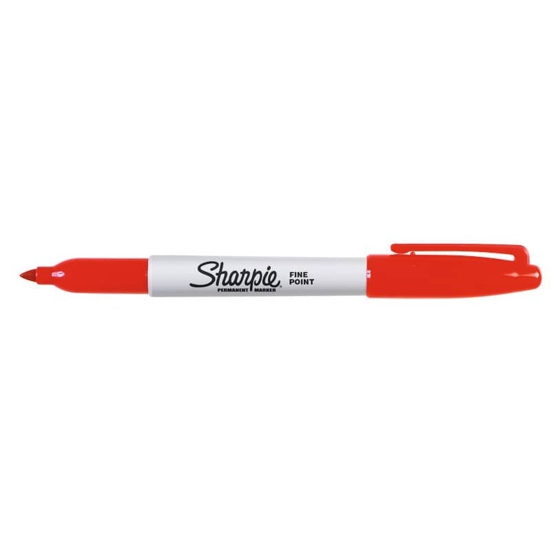 Marcatore permanente Sharpie Fine punta conica 1 mm rosso S0810940_943476