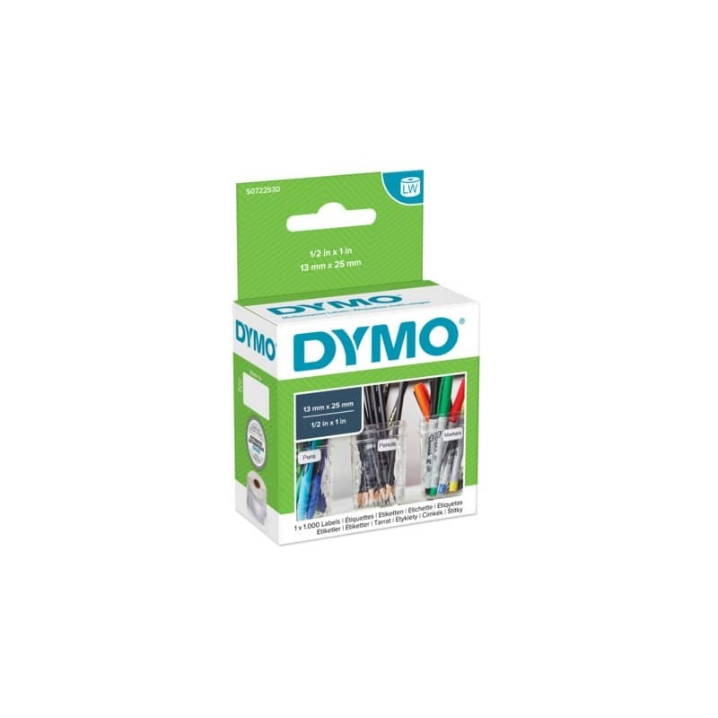 Rotolo da 1000 etichette Dymo LabelWriter multiuso 13x25 mm bianco S0722530_328108