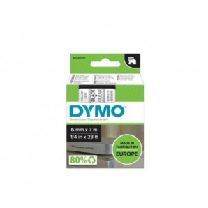 Nastro per etichettatrici Dymo D1 - 6 mm x 7 m mero/trasparente S0720770_699012