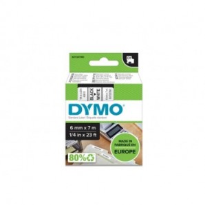 Nastro per etichettatrici Dymo D1 - 6 mm x 7 m nero/bianco S0720780_699020