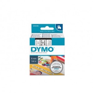 Nastro per etichettatrici Dymo D1 - 6 mm x 7 m nero/bianco S0720780_699020