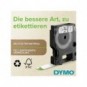 Nastro per etichettatrici Dymo D1 - 9 mm x 7 m nero/trasparente S0720670_433470