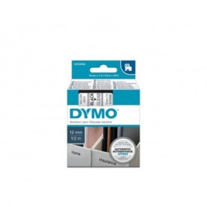 Nastro per etichettatrici Dymo D1 - 12 mm x 7 m nero/trasparente S0720500_764257