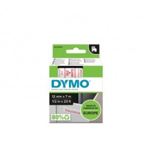 Nastro per etichettatrici Dymo D1 - 12 mm x 7 m rosso/bianco S0720550_260350