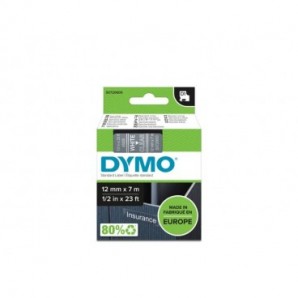 Nastro per etichettatrici Dymo D1- 12 mm x 7 m bianco/trasparente S0720600_699047