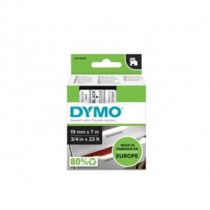 Nastro per etichettatrici Dymo D1- 19 mm x 7 m nero/trasparente S0720820_389365