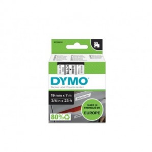 Nastro per etichettatrici Dymo D1- 19 mm x 7 m nero/bianco S0720830_389411