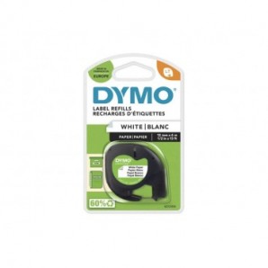 Nastro per etichettatrici Dymo LT carta 12 mm x 4 m nero/bianco S0721510_639111