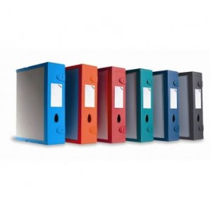 Scatola archivio LEONARDI Combi Box E500 dorso 9 cm azzurro E500AZ_768350