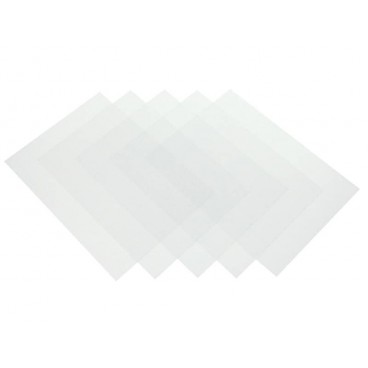 Copertine Per Rilegatura Fellowes 53506 - Polipropilene 500 Micron, Trasparenti A Righe, Confezione Da 50