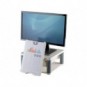 Supporto FELLOWES Premium Plus per monitor plastica riciclata grigio 34,3x33,3x6,4-16,5 cm - 91713_400335