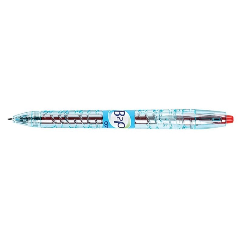 Penna roller gel a scatto Pilot B2P Begreen punta media 0,7 mm rosso 040182_489348