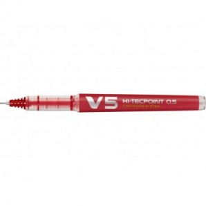 Penna roller ricaricabile a inchiostro liquido Pilot HI-TECPOINT V5 Begreen 0,5 mm rosso - 040327_131613