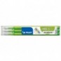 Refill sfera Pilot Frixion 0,7 mm verde chiaro Conf. 3 pezzi - 006608_300309