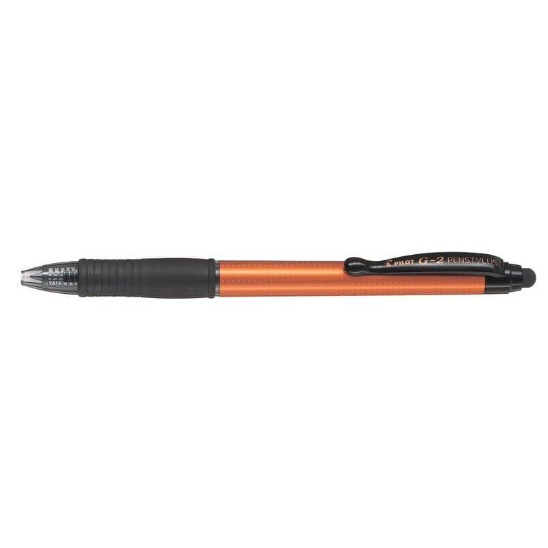 Roller a scatto ricaricabile Pilot Penstylus G-2 0,7 mm nero fusto arancio 001388_934572