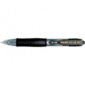 Roller gel a scatto ricaricabile Pilot G-2 Pixie 0,7 mm nero 001410_409179