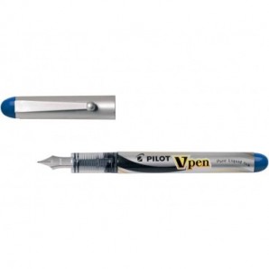 Penna stilografica usa e getta Pilot V-Pen Silver M blu tratto 0,5 mm 007571_369443