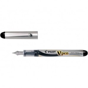 Penna stilografica usa e getta Pilot V-Pen Silver M nero tratto 0,5 mm 007570_369435