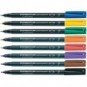 Penna a punta sintetica Staedtler Lumocolor permanent pen 318 F blu 318-3_013550