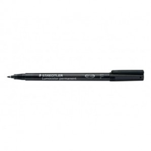 Penna a punta sintetica Staedtler Lumocolor permanent pen 318 F nero 318-9_013542