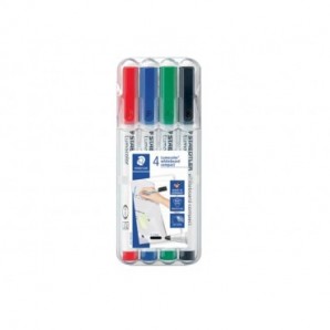 Marcatori per lavagne bianche Staedtler Lumocolor whiteboard compact 341 assortiti astuccio da 4 pezzi - 341 WP4_208443