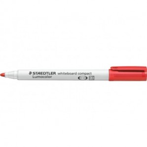 Marcatore per lavagne bianche Staedtler Lumocolor whiteboard compact 341 1-2 mm rosso - 341-2_196435