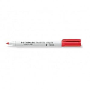 Marcatore per lavagne bianche Staedtler Lumocolor whiteboard compact 341 1-2 mm rosso - 341-2_196435