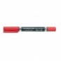 Marcatore doppia punta Staedtler Lumocolor permanent duo 348 0,6-1,5 mm rosso - 348-2_939364