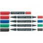 Marcatore doppia punta Staedtler Lumocolor permanent duo 348 0,6-1,5 mm rosso - 348-2_939364