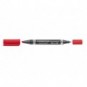 Marcatore doppia punta Staedtler Lumocolor permanent duo 348 0,6-1,5 mm rosso - 348-2_939364