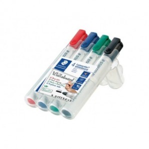 Marcatore per lavagne bianche Staedtler Lumocolor whiteboard marker 351 assortiti astuccio da 4 pezzi - 351 WP4_646561