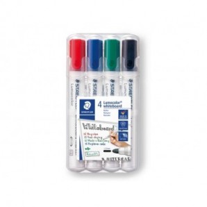 Marcatore per lavagne bianche Staedtler Lumocolor whiteboard marker 351 assortiti astuccio da 4 pezzi - 351 WP4_646561