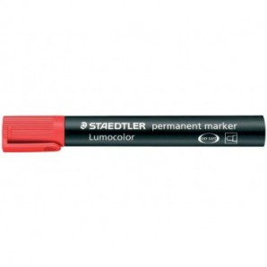 Marcatore permanente punta tonda Staedtler Lumocolor permanent marker 352 2 mm rosso - 352-2_646553