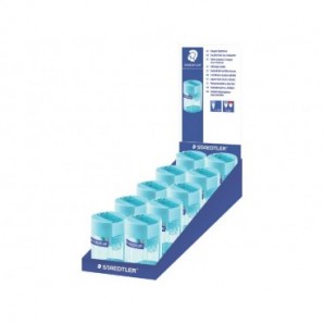 Temperamatite con contenitore Staedtler Noris a 2 fori 512 006 cyan verde Tiffany - 512 006-37_163070