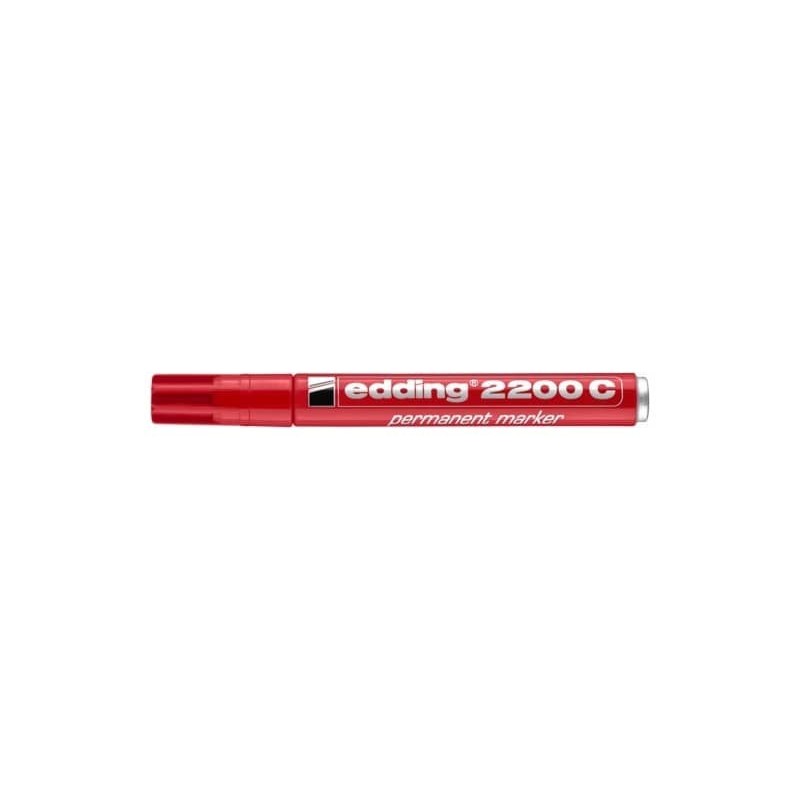 Marcatore permanente edding 2200 C punta scalpello 1-5 mm rosso 4-2200C002_455180